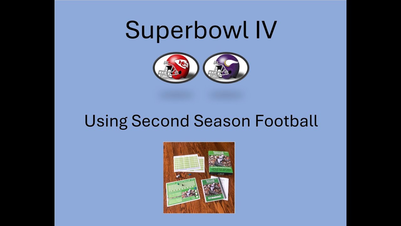 3rd Quarter Of A Replay Of Superbowl IV Using The Tabletop Football 3rd Quarter Of A Replay Of Superbowl IV Using The Tabletop Football