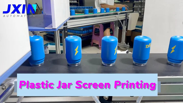 2 COLOR FULL AUTOMATIC SCREEN PRINTING MACHINE FOR PLASTIC JAR
