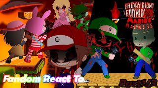 Fandom React To Mario Madness V2 Part1/3 ||(日本語&English) 【検索してはいけない】