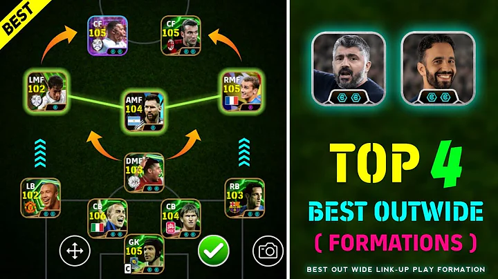 Top 5 Out Wide Best Formations In eFootball 2026 🔥 Gennaro Gattuso Link-Up Paly Out Wide Formation 🥶