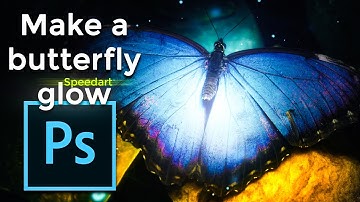 Glowing Butterfly - Photoshop SpeedArt