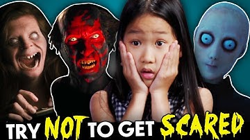 Kids Try Not To Get Scared Challenge (The Conjuring, Insidious, Lights Out)
