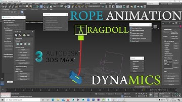 3ds max Rope Animation Ragdoll Dynamics Tutorial