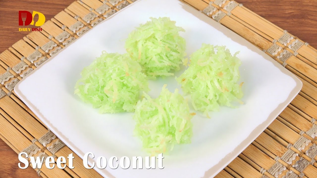 Sweet Coconut | Thai Dessert | Maprao Gaew | มะพร้าวแก้ว