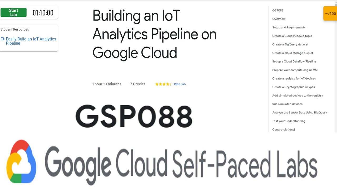 Building an IoT Analytics Pipeline on Google Cloud #GSP088🔴 #Qwiklabs ...