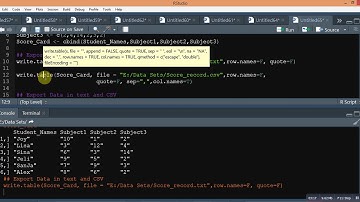 R Tutorial 3. How To Export and Import Data in R| Import CSV excel file in R| Export CSV file in R