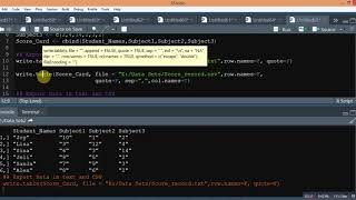 R Tutorial 3. How To Export and Import Data in R| Import CSV excel file in R| Export CSV file in R