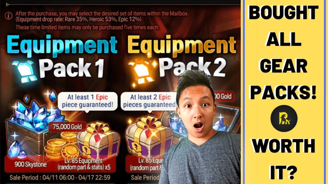 [ Epic 7 ] Opened 10 Equipment Packs, was it worth it? YouTube