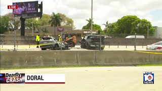 Driver dies after crash on Palmetto Expressway; gun recovered at scene