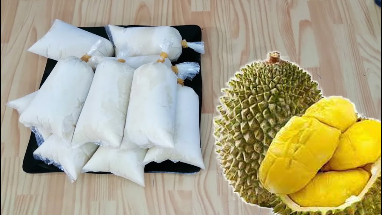 Cách Làm Kem Túi Sầu Riêng để kinh doanh | ngọc khánh vlog - YouTube