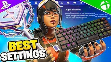 *NEW* BEST PC Keyboard & Mouse Settings, Sensitivity + Keybinds In Fortnite CHAPTER 6!