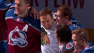 Jack Johnson Joins Colorado Avalanche For Stanley Cup Banner Raising