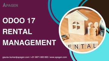 Odoo 17 Rental Management System | Apagen Solutions Pvt. Ltd. (Odoo Service Provider)