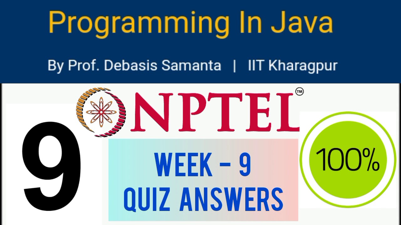 programming in java week 9 assignment answers