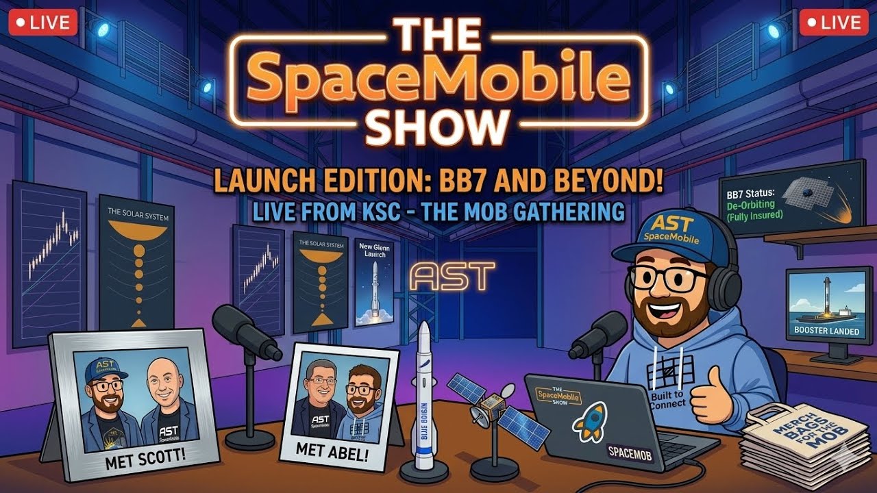 AST SpaceMobile BlueBird 7 Launch Experience, Blue Origin New Glenn ...