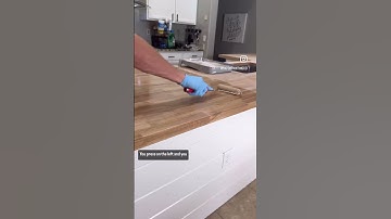 How To Get An Even Finish on Butcher Block Countertops #butcherblock #Tips #diy