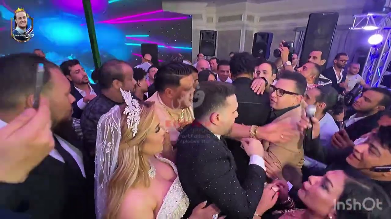 لحظه دخول حمو بيكا ومحمود الليثى فرح حمزه الصغير و ازدحام شديد وحمو بيكا يرد احنا كش فى مولد هنا