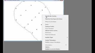2- خريطة تشمل تحليل موضوعاتي لمتغير الحرارة T حسب طريقة المطابقة (TP7 Vertical Mapper)
