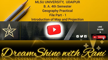 MLSU B.A. 4th Semester Geography Practical 🌏 File Part 1 