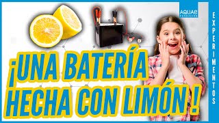 Video thumbnail of "🍋🔋 ¡Una BATERÍA hecha con LIMÓN! 🔋🍋 | Experimentos"
