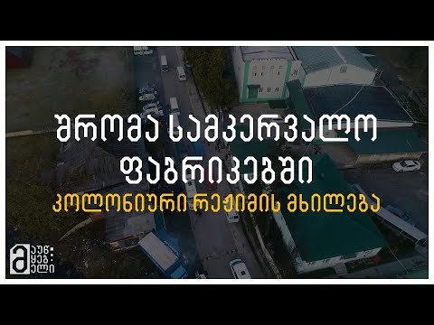 შრომა სამკერვალო ფაბრიკებში - კოლონიური რეჟიმის მხილება