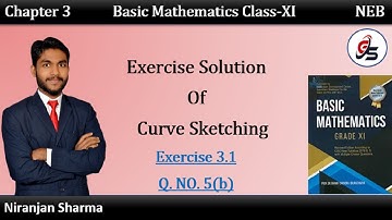 Exercise Solution of Curve Sketching Q. No. 5(b). | Class 11 | NEB | #getsolution | #curvesketching|