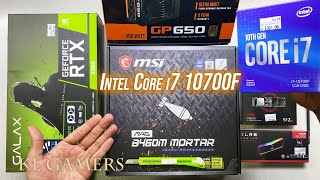 intel Core i7 10700F msi MAG B460M MORTAR RTX 2060 DLM 21 White Gaming PC Build Benchmark