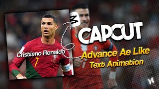 Advance Ae Like Glitch Text Animation Tutorial On capcut✨