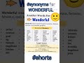 Synonyms of Wonderful|Another Words for Wonderful|ADVANCED ENGLISHVOCABULARY#Learn spokenEnglish