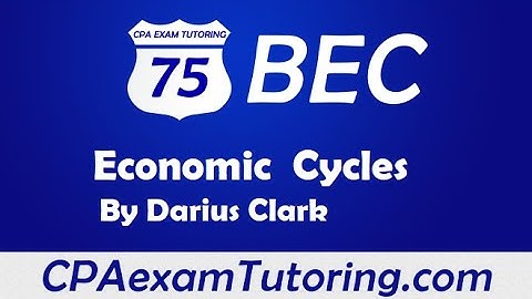 2020 CPA BEC Exam-Economic Cycles i-75 CPA Review- Darius Clark-CPAexamTutoring.com