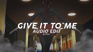 give it to me (instrumental) [slowed] - timbaland (edit audio)