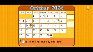 Starfall Calendar October 6, 2024
