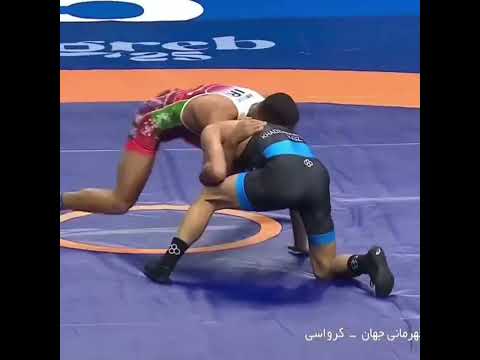 کشتی اول و دیدنی رحمان عموزاده در مقابل گاجی مرادوف قرقیزستانی جهانی 2025   