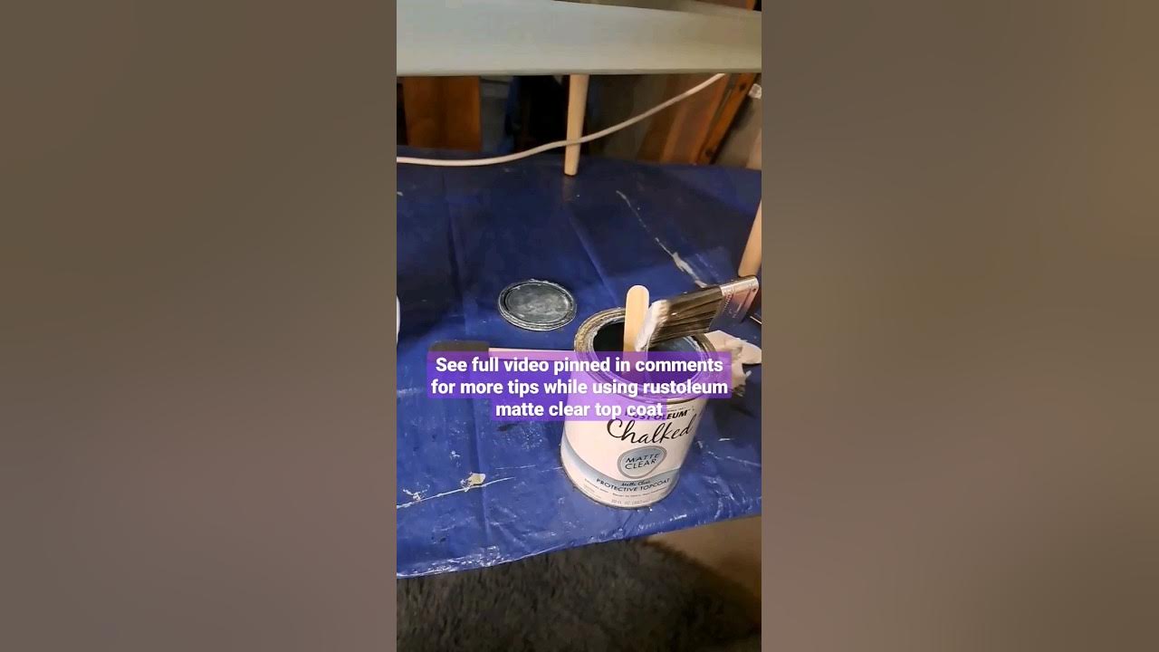 How to Use Rustoleum Chalk Paint Top Coat refinishfurniture 