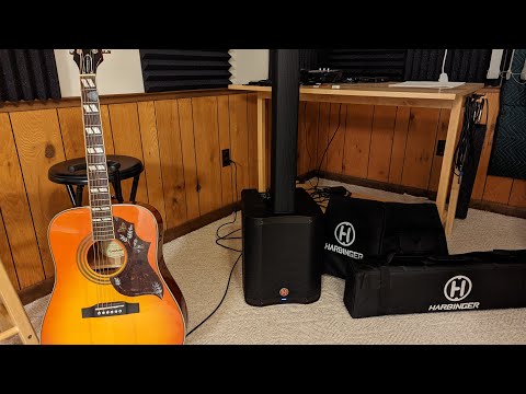 Harbinger MLS1000 Outdoor (Windy) Dispersion Test with Acoustic Guitar
