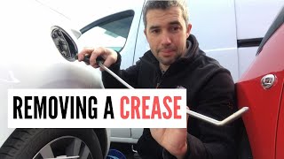 Removing a Crease | Paintless Dent Removal