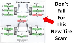 New Tires With Wheel Alignment Scam  Avoid Rip Offs