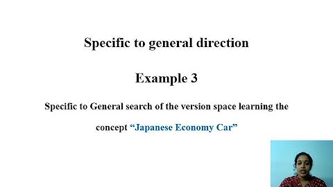 Specific to general Example3