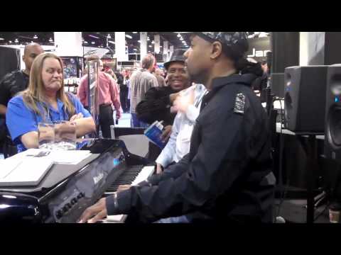 Rhodes Mark 7 MIDI piano being played by Michael B...