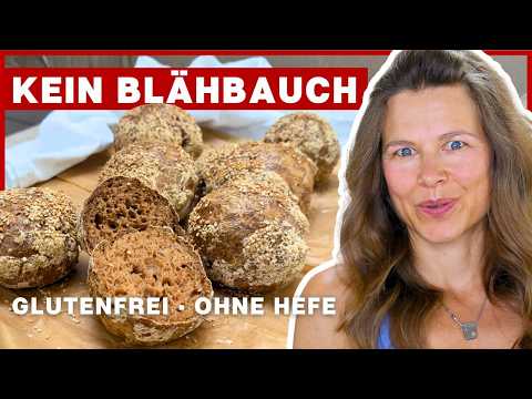 Ich habe glutenfreie Brötchen ohne Hefe gebacken. kein Blähbauch, (außen knusprig, innen fluffig)