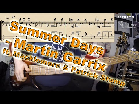 martin-garrix---summer-days-[bass-cover]---with-notation-and-tabs