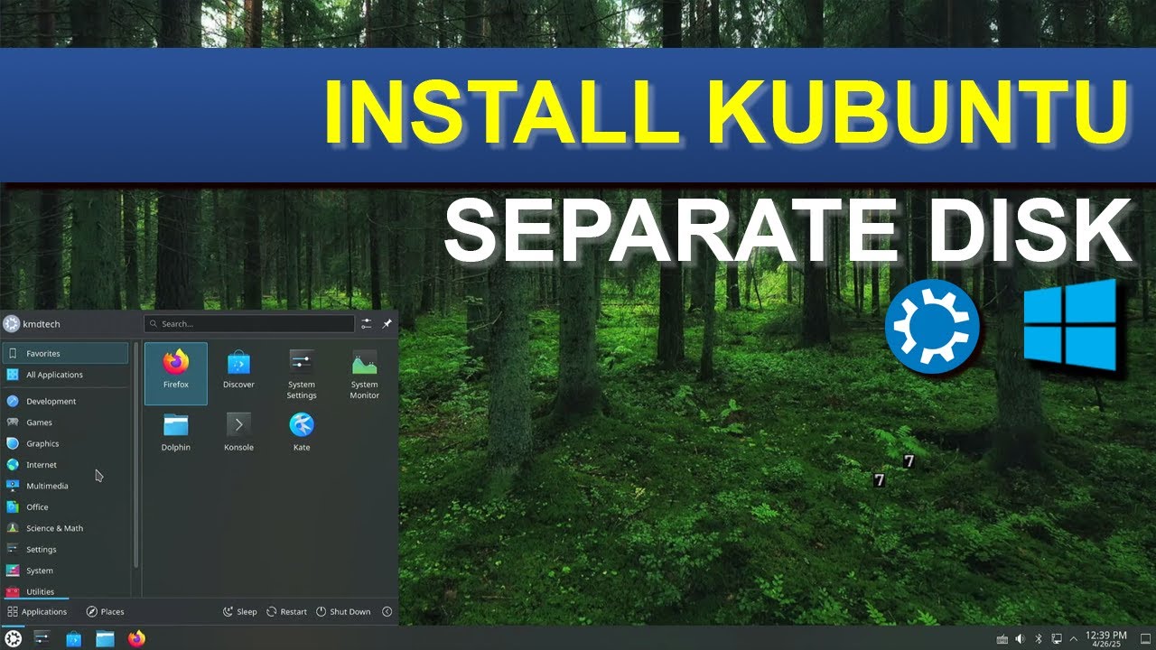 How To Install Kubuntu On Separate Disk ( No USB Needed! ) | Dual Boot ...