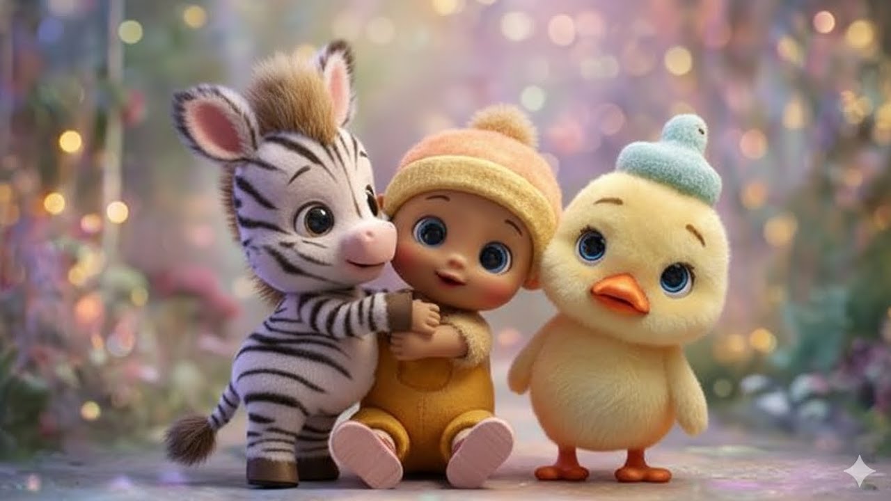 “Watch Cute Baby Boy Zebra Duck 3D Animated Hindi Moral Story for Kids | Magical Friendship Cartoon”