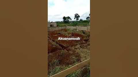 Building a house in Ghana - A single storey part 3. Foundation