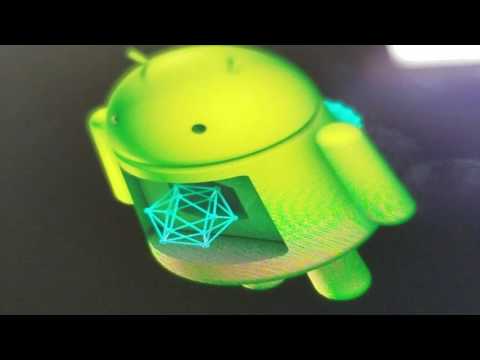 Android robot during update - YouTube