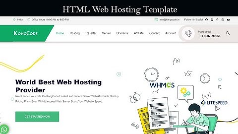 HTML Web Hosting Template | Hosting Template For Whmcs | Web Hosting Template Setup | Design 2023