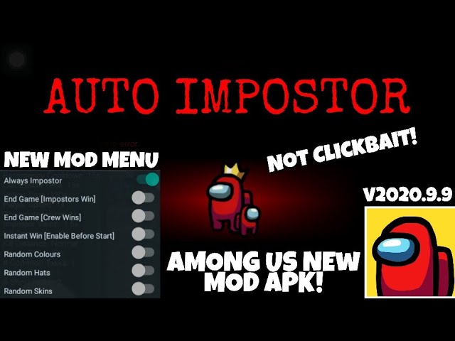 AUTO IMPOSTOR] EPIC GAMES + STEAM! Among Us Mod Menu PC [UPDATED