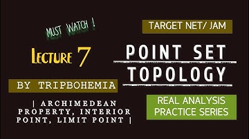 | Archimedean Property, Interior Point, Limit Point -L7 | Real Analysis Practice Series | CSIR NET |