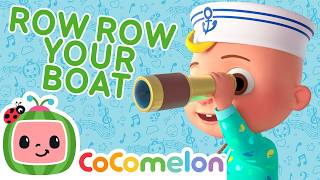 row row row your boat cocomelon nursery rhymes songs kids