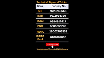 How to Check Bank account balance through Missed call | SBI | PNB | HDFC | ICICI | Indian Bank